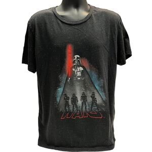 Star Wars Darth Vader & Stormtroopers T-Shirt - Men’s 2X Black Speckled Tee